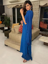 Royal Blue Chikankari Kurta